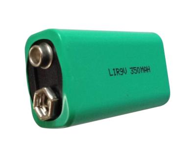 China 9V Cylindrical Rechargeable Lithium Ion Battery 350mAh Capacity No Memory Effect for sale