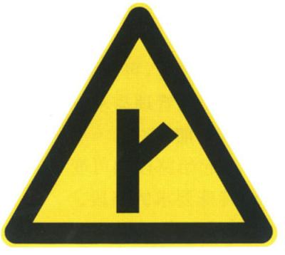 China Roadway Use Board Right and Left Direction Diverted Traffic Sign Plate for sale