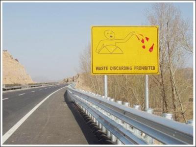 China Custom Road Safety Hazard Traffic Warning Signs with Steel Material for sale