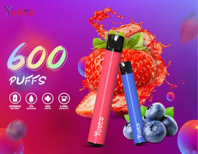 Κίνα TPD Yuoto Plus 600puffs , Blueberry Ice 2ml Vape Pen Device προς πώληση