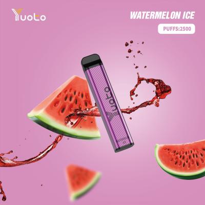 China Watermelon ice disposable Vape Pen Yuoto XXL 2500 Puffs 7ml E-Liquid 1200mAh Battery Wholesale for Iran for sale