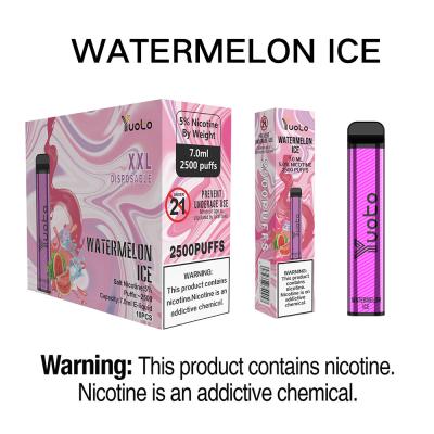 China Yuoto XXL 2500 Puffs best disposable Electronic Cigarette Watermelon Ice 1200mAh 5% Nicotine for sale