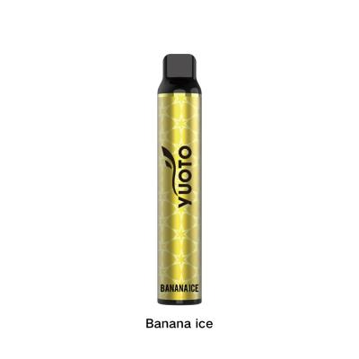 China Yuoto Disposable Flavoured Electronic Cigarette Luscious 3000 Puffs Banana ice 1350mAh 8ml for sale