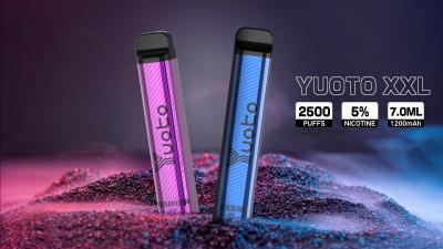 China Hot Selling Yuoto Pina Colada Flavor 2500 Puff Bar 7ml Ecig Disposable Pod Vape for sale