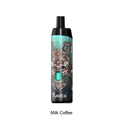 China Disposable Pod Milk Coffee Yuoto Vape 5000 Puffs 650mAh Rechargeable Battery 50mg India à venda