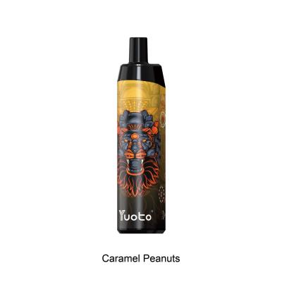 China Yuoto Top 50mg Nicotine Disposable Thanos Vape 5000 Puffs Caramel Peanut Mesh Coil for sale