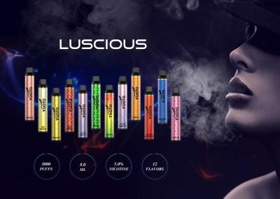 China Customized Yuoto Luscious 3000 Puffs Shenzhen Disposable Electronic Cigarette 8ml E Liquid Capacity for sale