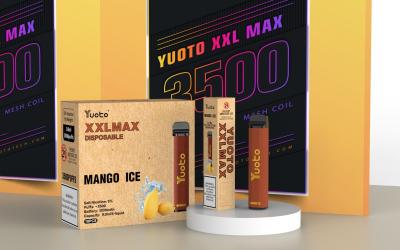 China OEM Latest Design Yuoto Disposable E Cigarettes Big Smoke 3500puffs 9ml Fruit Flavor for sale