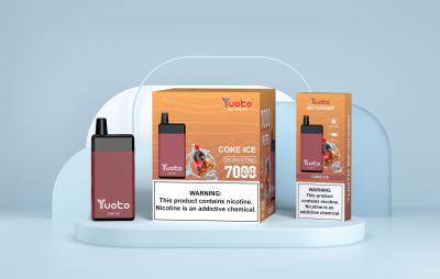 China YUOTO Disposable Vape 7000 Puffs Vape Powered By 1.2ohm Coil Resistance for sale