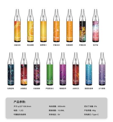 China Disposable 10ml Rechargeable Vape Device led with 700mah battery for sale