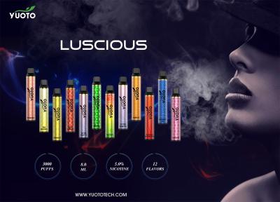 Chine Cigarette électronique jetable 3000 Cartidge prérempli par souffles 8ml de Vape de stylo jetable de vape de Yuoto à vendre