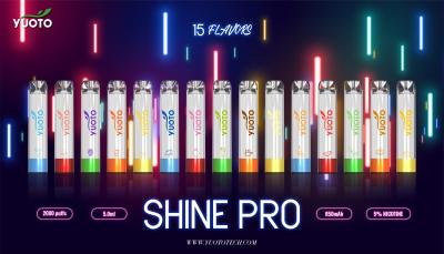 中国 Yuoto Shineプロ2000年のPuffs Vape 15 Flavors With 5ML E Juice Capacity 販売のため