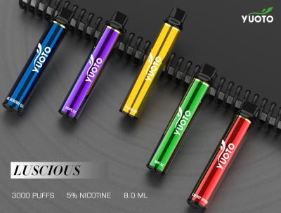 Китай Продажа первоначальной сигареты Vape 3000 слоек Yuoto luscious устранимой электронной горячая продается