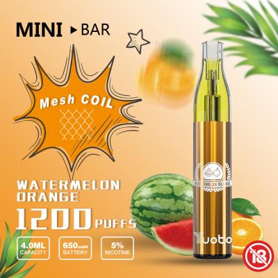 中国 OEM ODM 1200は混合されたフルーツの味Disposable Vape Bars 11の吹く 販売のため