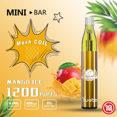 China MiniBar 1200 Puff YUOTO Disposable Vape Concentration 50mg/ml for sale
