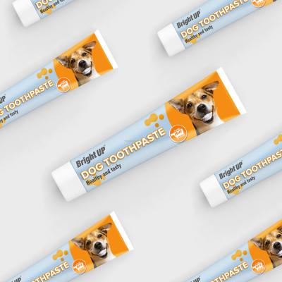 China 75g Pet Toothpaste Customized Dog And Cat Toothpaste Teeth Whitening Anti Cavity for sale