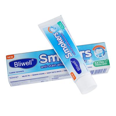 China retiro de mancha oral de la crema dental del cuidado 100G que blanquea fragancia modificada para requisitos particulares crema dental en venta