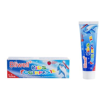 Chine la framboise 50G a assaisonné la pâte dentifrice des enfants organiques avec du fluorure à vendre