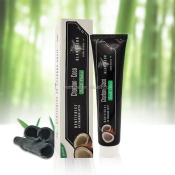 China OEM Black Vegan Organic Activated Charcoal Toothpaste Gentle Peppermint Flavor for sale