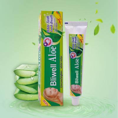 China Natural Herbal Organic Aloe Vera Toothpaste 100g Mildly Remove Bad Breath for sale