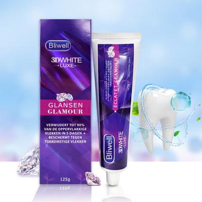 China Enamel Safe Organic Radiant 3D White Toothpaste Mint Flavoured Toothpaste For Adults for sale