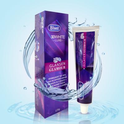 China Zahnweißungs-Zahnpasten 125g 3D prägen leichte Empfindlichkeits-Sorgfalt zu verkaufen