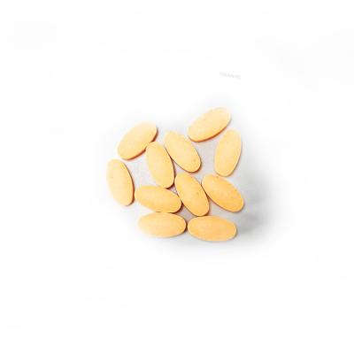Chine Les Tablettes libres en plastique de pâte dentifrice de saveur orange d'OEM mettent la forme à zéro ovale de rebut à vendre