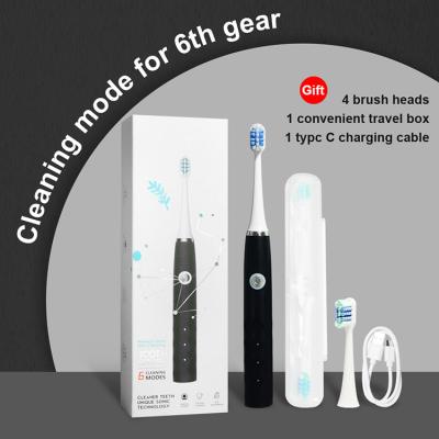 China Electric Sonic Cleaning Oral Care Toothbrushes Rechargeable Optional Brush Head for sale