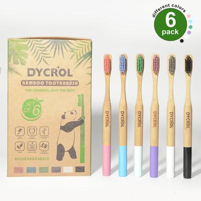 China Bamboo Ultra Soft Bristle Toothbrush Biodegradable 100 Compostable Toothbrush for sale