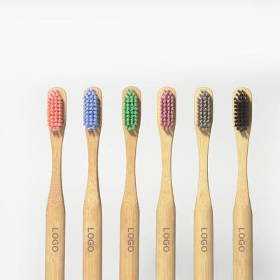 China Sostenible biodegradable del cepillo de dientes 100 de bambú orgánicos reutilizables ergonómicos del viaje en venta