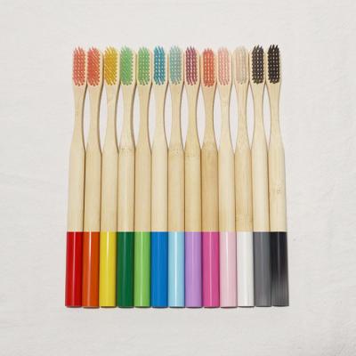 China Portable Extra Soft Bristle Bamboo Toothbrush 100 Percent Biodegradable Toothbrush for sale