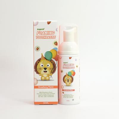 China Special Mousse Foam Organic Children'S Toothpaste Without Fluoride for sale
