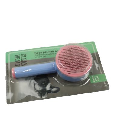 China Dog Puppy Slicker Brush And Metal Comb For Dog Grooming Set 2 In 1 Dog Bath Brush 115g for sale