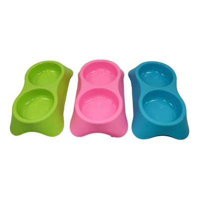 China Elevated Cute Pet Bowls Double Travel Dog Cat Drinking Outdoor Indoor Self Dispensing Water Bowl for sale