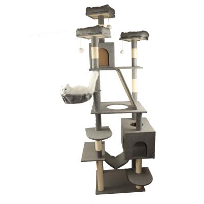 China 1m 2m 200cm Wall Mounted Cat Tree Xl Xxl Multi Layer Individual Design 3 Levels Tier for sale