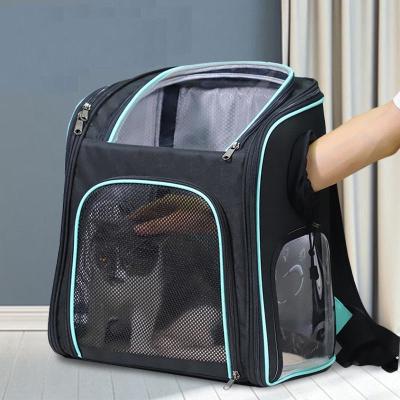 Cina Customization Pet Dog Cat Travel Carrier Backpack With Breathable Mesh in vendita