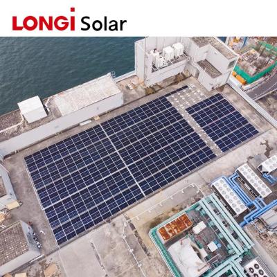 Κίνα ηλιακή 450w LR4-72HPH-450M επιτροπής 166mm γεια Mo του προσώπου ηλιακή ενέργεια Longi μίνι προς πώληση