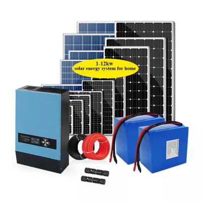 China Home 10kw Off Grid Solar System Kit MPPT 230v Grid Solar Power System Kits for sale
