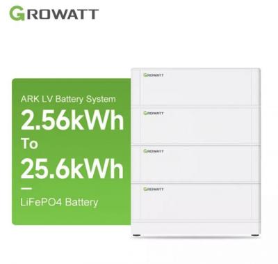 China ARK 48v Lithium Ion Solar Battery LFP 25.6kwh Growatt Lithium Battery High Voltage ARK 25.6H-A1 HV for sale