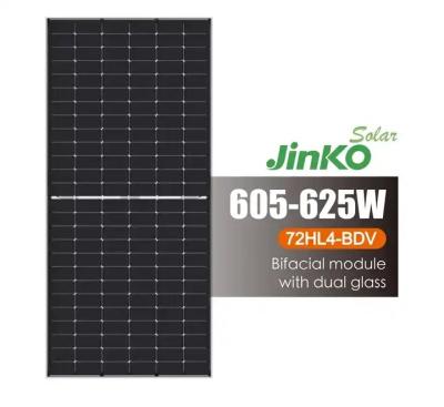 China Bifacial Solar Pv Module Panels Jinko Tiger Neo N Type JKM605-625N-78hl4-Bdv With Dual Glass Te koop