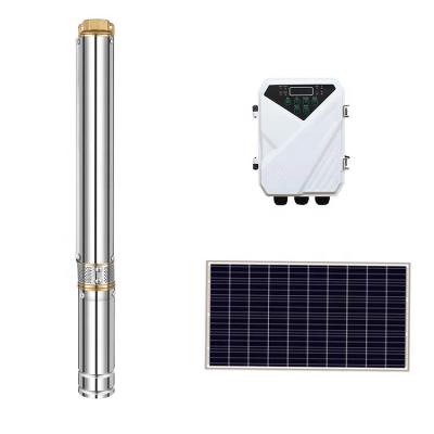 China Solar Submersible Water Pumps Pumping System Electric DC 48v Solar Water Pumps Te koop