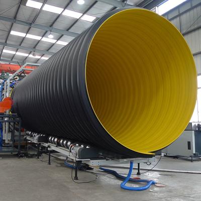 Chine l'acier ondulé de machine de tuyau de 200mm a renforcé SN8 SN16 à vendre