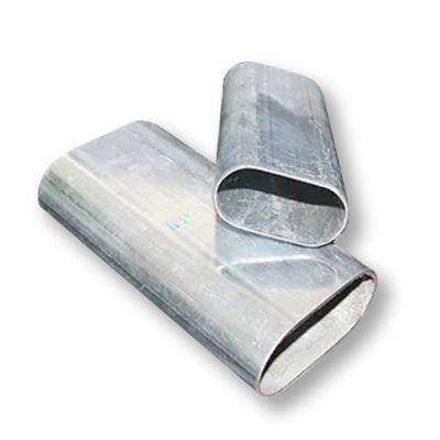 China Railings Welded Mild Steel Flat Sided Oval Tube Q345 0.5mm-30mm for sale