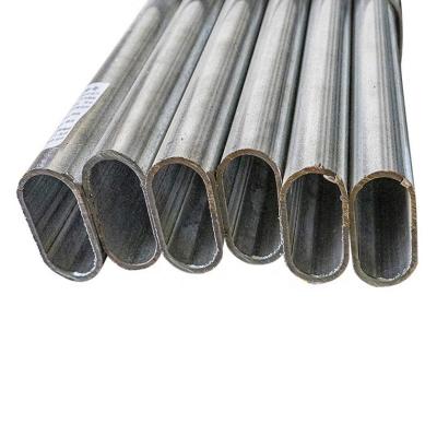 China S235 S355 Flat Oval Steel Tube Elliptical Galvanized Steel Pipes for sale