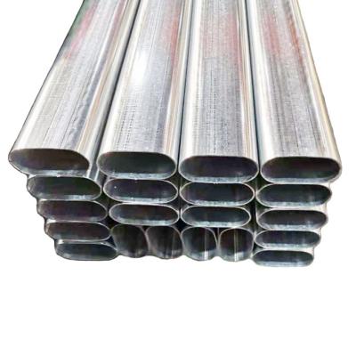 China Rail Fence Pre Galvanized Elliptical Steel Pipe 16Mn Structural for sale