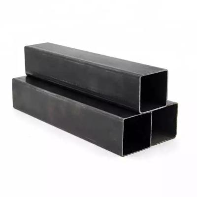 China Black Steel Pipes 40x40mm 6m Length Black Iron Square Tube Steel Pipe For Construction for sale