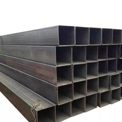 China 0.6mm-25mm Black Steel Pipes Fluid Structure Black Square Steel Pipe for sale