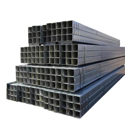 China Square Rectangular A369 Black Steel Pipes 6m Hot Rolled For Construction Building Material for sale