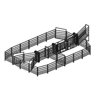 China 1.6mm Round Galvanized Livestock Fencing 42mm 32mm OD for sale