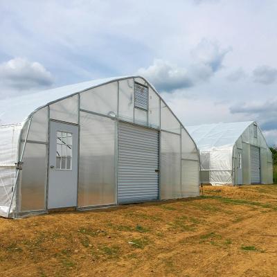 China Cheapest Tunnel Greenhouse agricultural single-span greenhouses accessories galvanized steel pipes for sale